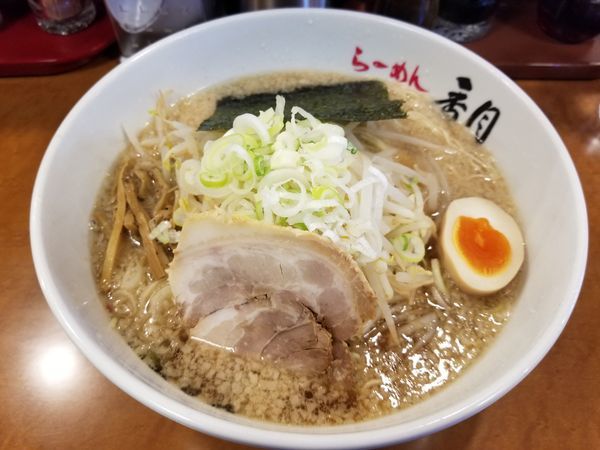 「醤油らーめん[大盛]+もやし」@らーめん香月 六本木店の写真