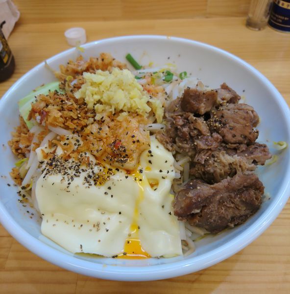 「まぜそば ショウガ」@宮二郎の写真