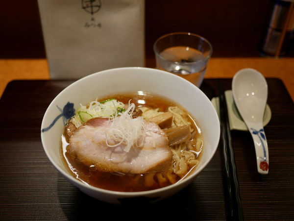 「醤油 手もみ麺＋自家製ソースのカツ丼」@麺 みつヰの写真