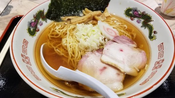 「イオンモール店限定　昭和中華そば　並」@豚骨らあめん専門店 とんこつ家ZUN イオンモール松本店の写真