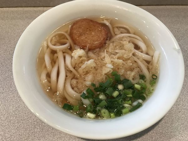 「かけうどん(450円)」@やぶ金の写真