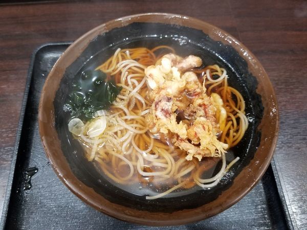 「ゲソ天そば」@峠のそばの写真