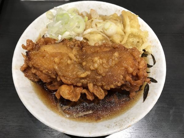 「山賊そば+天ぷら」@丸政 小淵沢店の写真