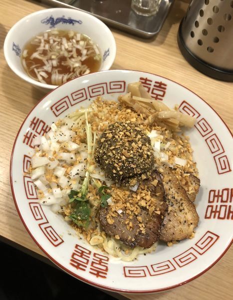 「5月限定・カレーな油煮干しそば 880円 (汁なしver）」@煮干そば 流。の写真
