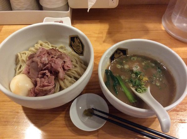 「濃厚真鯛つけ麺+味玉」@真鯛らーめん 麺魚の写真