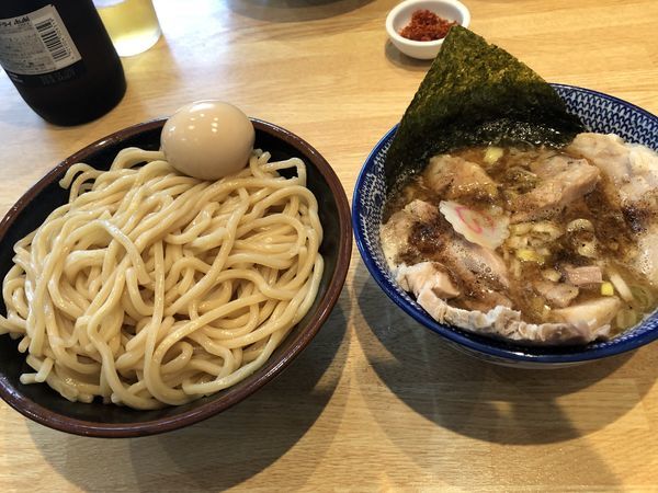 「つけチャーシュー+ビール」@くり山の写真