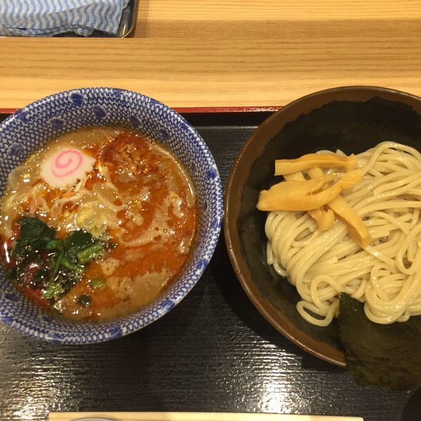 「坦々つけ麺 麺少なめ」@舎鈴 プレナ幕張店の写真