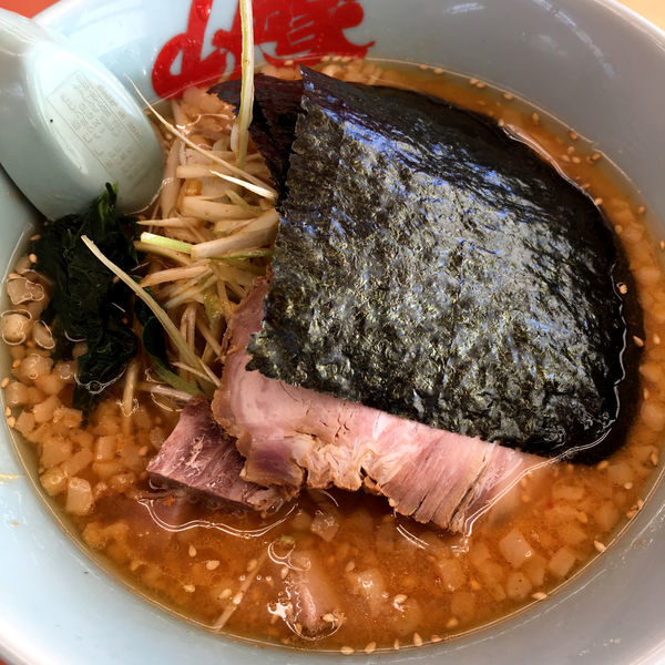 「特製味噌ネギラーメン　840円　チャーシュ−2枚　0円」@ラーメン山岡家 太田店の写真