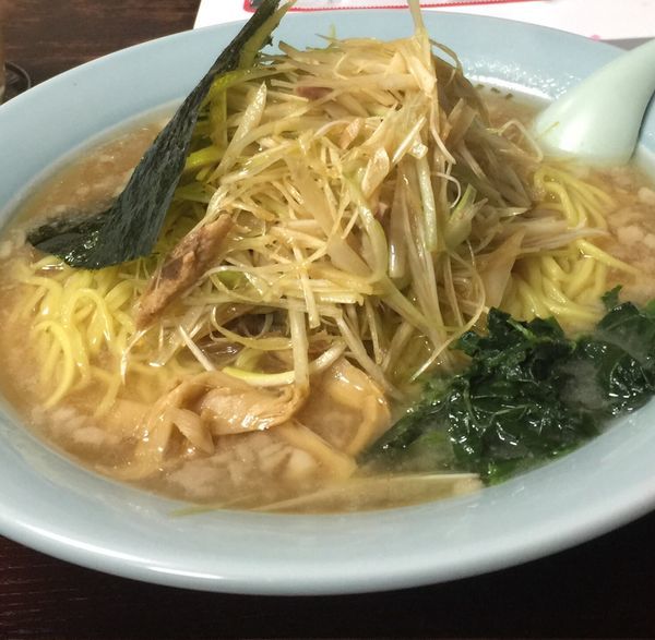 「ネギラーメン大盛り、ネギ増し 690円➕200円➕150円」@ラーメンショップ椿 ひたちなか店の写真