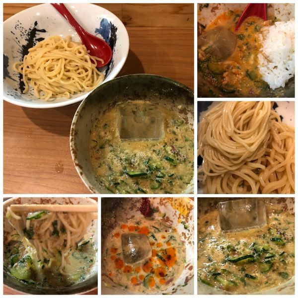 「【気まぐれ限定】冷や汁つけめん（すったて）」@ラーメン カワタカの写真