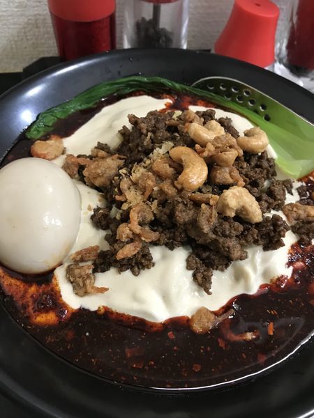 「限定　クリーミー冷やし担担麺 　味玉」@自家製麺SHINの写真