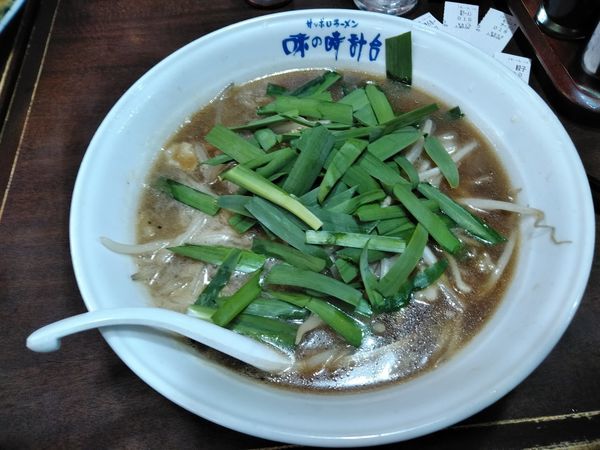 「ニラモツラーメン」@味の時計台 上野店の写真