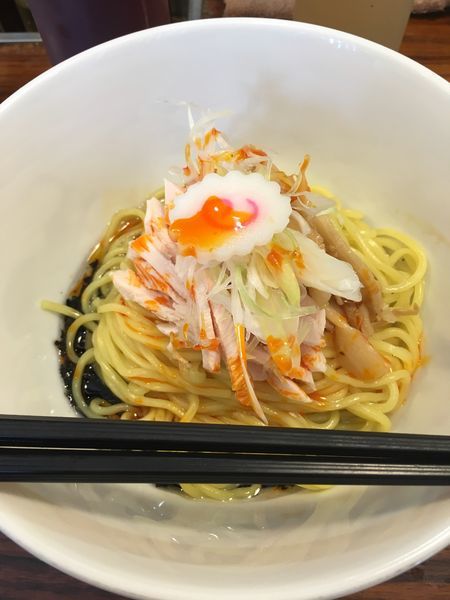 「油そば」@つけ麺 大臣の写真