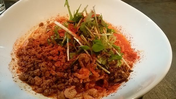 「汁なし担々麺　辛大・痺中～大」@タンタンタイガー 中野店の写真