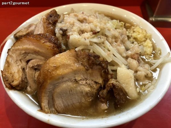 「ミニらーめん(豚１枚)+豚2枚+たまねぎ (880円)」@麺屋 桐龍の写真