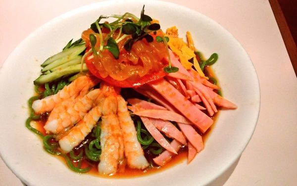 「五目冷麺・翡翠麺」@梅蘭 TOCみなとみらい店の写真