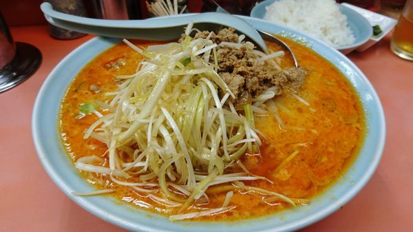 「担々麺+中盛り+ネギ+他」@ラーメンショップ マルキチェーン 拝島店の写真