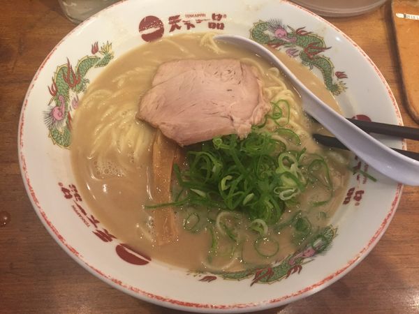 「中華そば こってり（大盛）＆明太ご飯」@天下一品 大宮東口店の写真