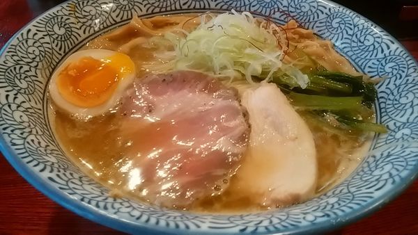 「鯛白湯そば 中盛り サービス卵」@麺処 善龍の写真