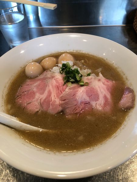 「ハイブリッドSP(煮干×貝)＋うずら」@さんじの写真