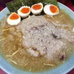 ネギチャーシュー麺中盛り+煮卵ダブル+コテコテ