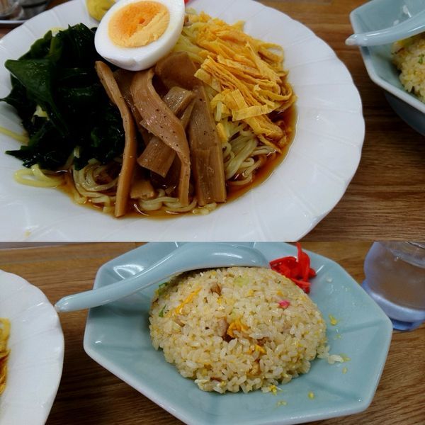 「冷やし中華＋半チャーハン」@拉麺 みそのの写真