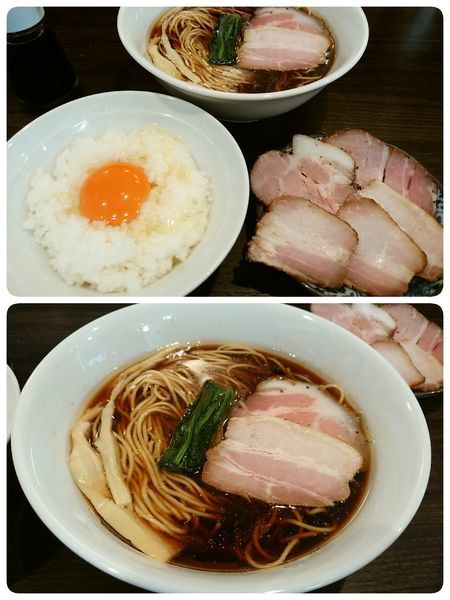 「醤油、チャーシュー、今日の昼ご飯」@かしわぎの写真