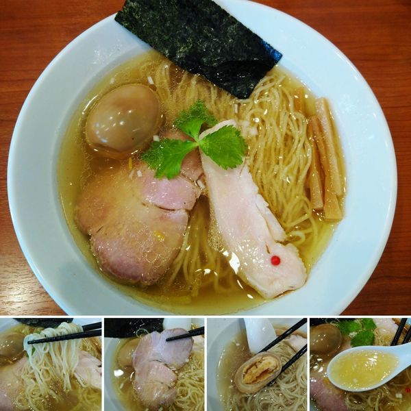 「味玉塩ラーメン  870円」@中華そば 七麺鳥の写真