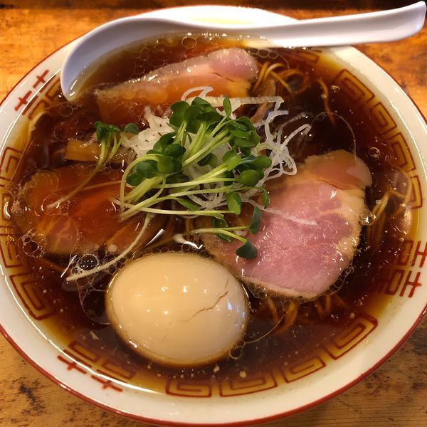 「味玉中華そば」@中華そば しば田の写真