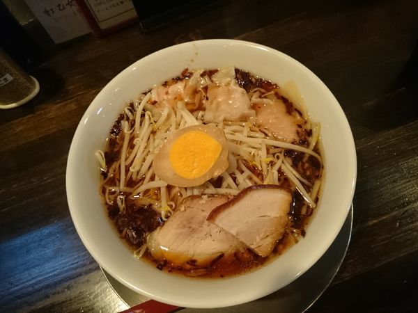 「裏メニュー 揚げネギラーメン 800円」@四川担担麺長尾 CHILL DININGの写真