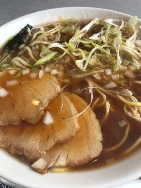 「八王子みんみんラーメン チャーシューメン シャキネギトッピング」@らあめん花月嵐 ひたちなか高場店の写真
