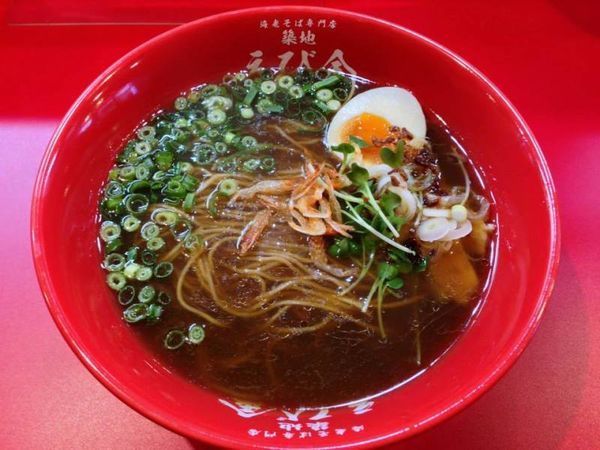 「海老そば」@海老そば専門店 築地 えび金の写真