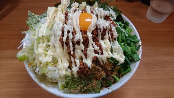 「【限定】我流豚星。台湾混蕎麦(大蒜･マヨネーズ)+チーズ」@豚星。の写真