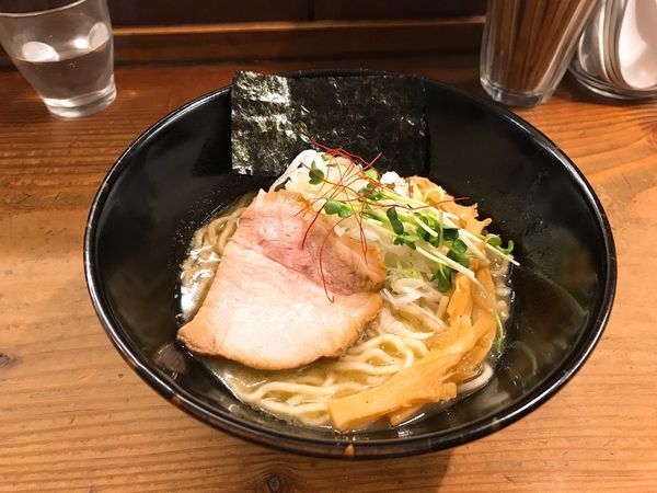 「濃厚牡蠣ソバ＋貝めしセット」@貝だしラーメン 貝ガラ屋の写真