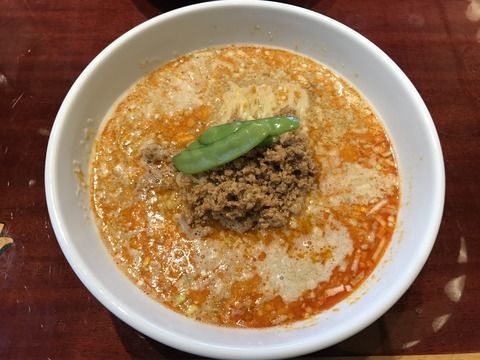 「名物 担々麺セット」@頤和園 京橋エドグラン店の写真