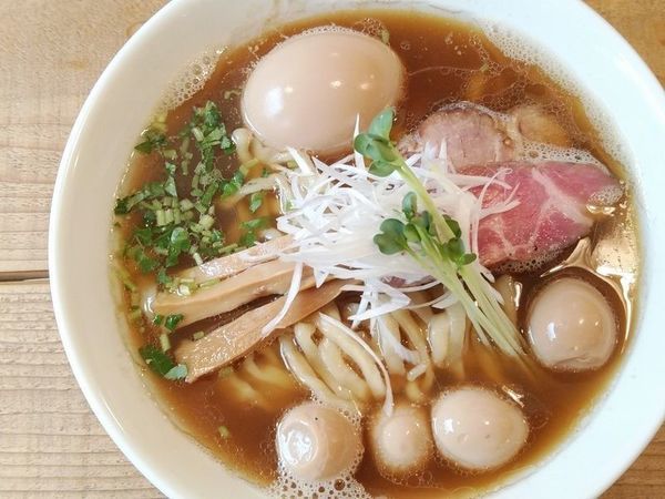 「味玉らぁ麺＋味付うずら」@The Noodles & Saloon Kiriyaの写真