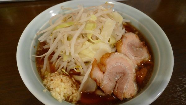 「あかつき麺（麺250g）¥680／にんにく¥0」@麺や あかつきの写真