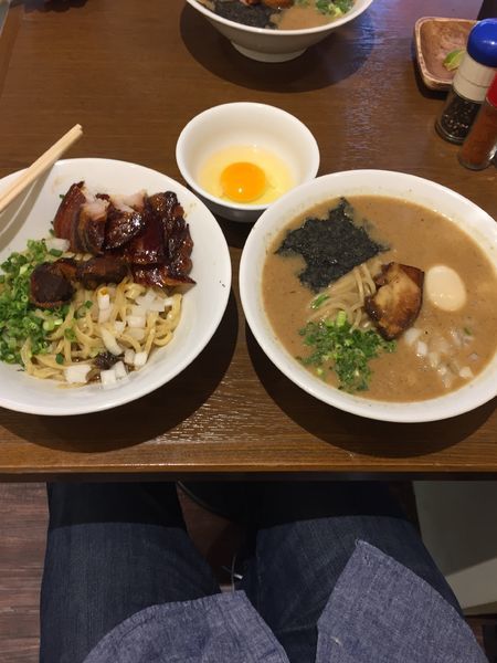 「特濃混合魚介ラーメンコース」@麺garage 肉ヲ見ルの写真