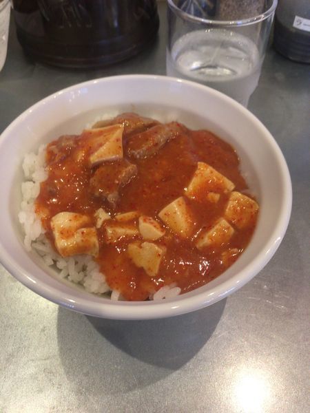 「豚骨醤油ラーメンとデビル飯」@横浜らーめん 松本家の写真