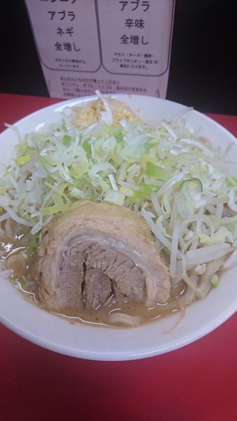 「ラーメン大 ヤサイ少な目ニンニクネギ」@ラーメン一心の写真