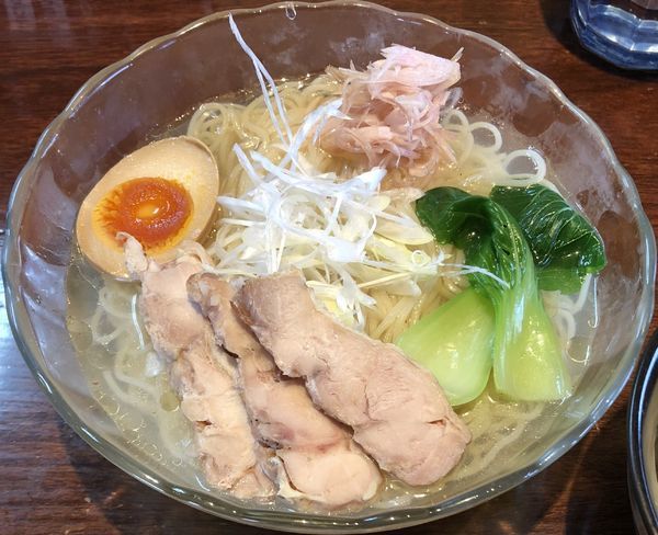 「冷どん＋サービスライス（￥750）」@こくまろ鶏らーめん 久久の写真