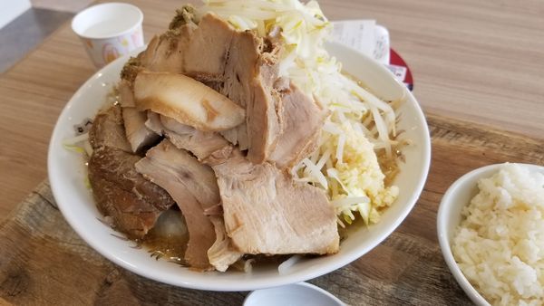 「限定　 ニボジロー特大　野菜マシマシ」@凌駕IDEA イオンモール松本店の写真