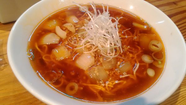 「歌丸(GW限定辛醤油ラーメン)」@らーめん芝浜の写真