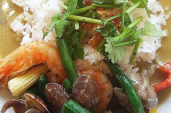 「シーフードタイグリーンカレー」@COCO'S 春日部大枝店の写真