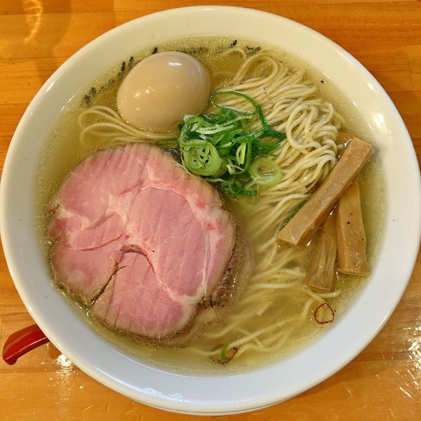 「味玉塩＋中盛　￥９５０」@麺庵ちとせの写真