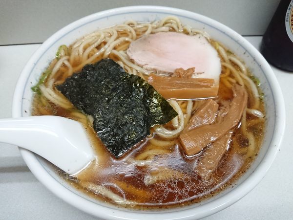 「ラーメン600円＋ビール」@丸長 新井薬師店の写真