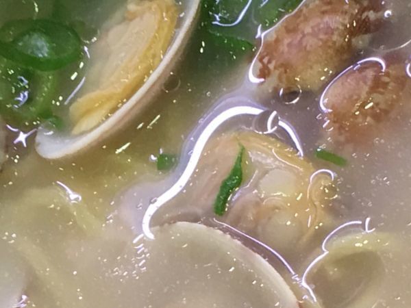 「貝の塩白湯ラーメン」@かっぱ寿司 旭店の写真