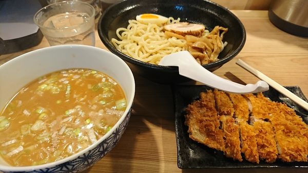 「みそスタミナつけめん(1200円)」@とんかつ 熊さん 大宮店の写真