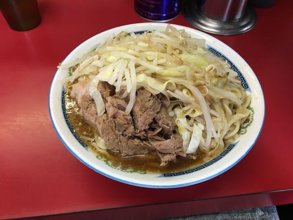 「小豚&野菜増し」@ラーメン二郎 目黒店の写真