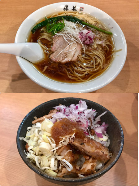 「醤油らぁ麺 炙り丼」@支那蕎麦屋 藤花の写真